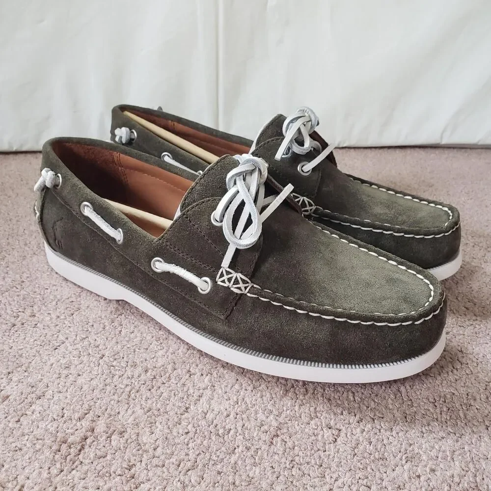 Polo Ralph Lauren Merton Armadillo Suede Size 9D Mens Boat Shoes